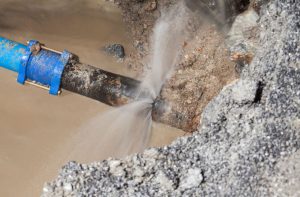 burst pipe